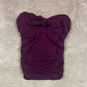 Express Strapless Tube Top in Plum